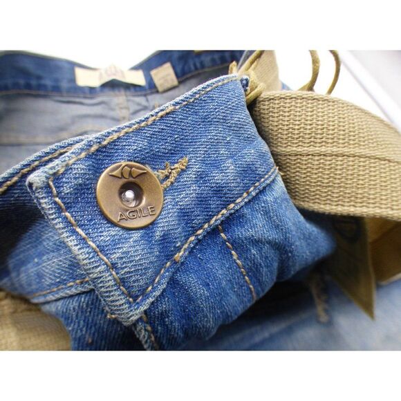 Agile Men’s Style AP23576 Straight Leg Belted Jeans, 33” inseam - Picture 9 of 13